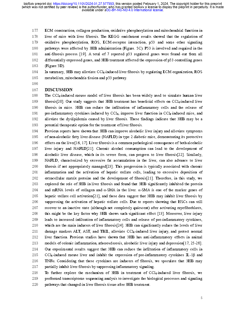 Yudian ZhangKetone body 3-hydroxybutyrate alleviates CCl4-induced liver fibrosis in Page5