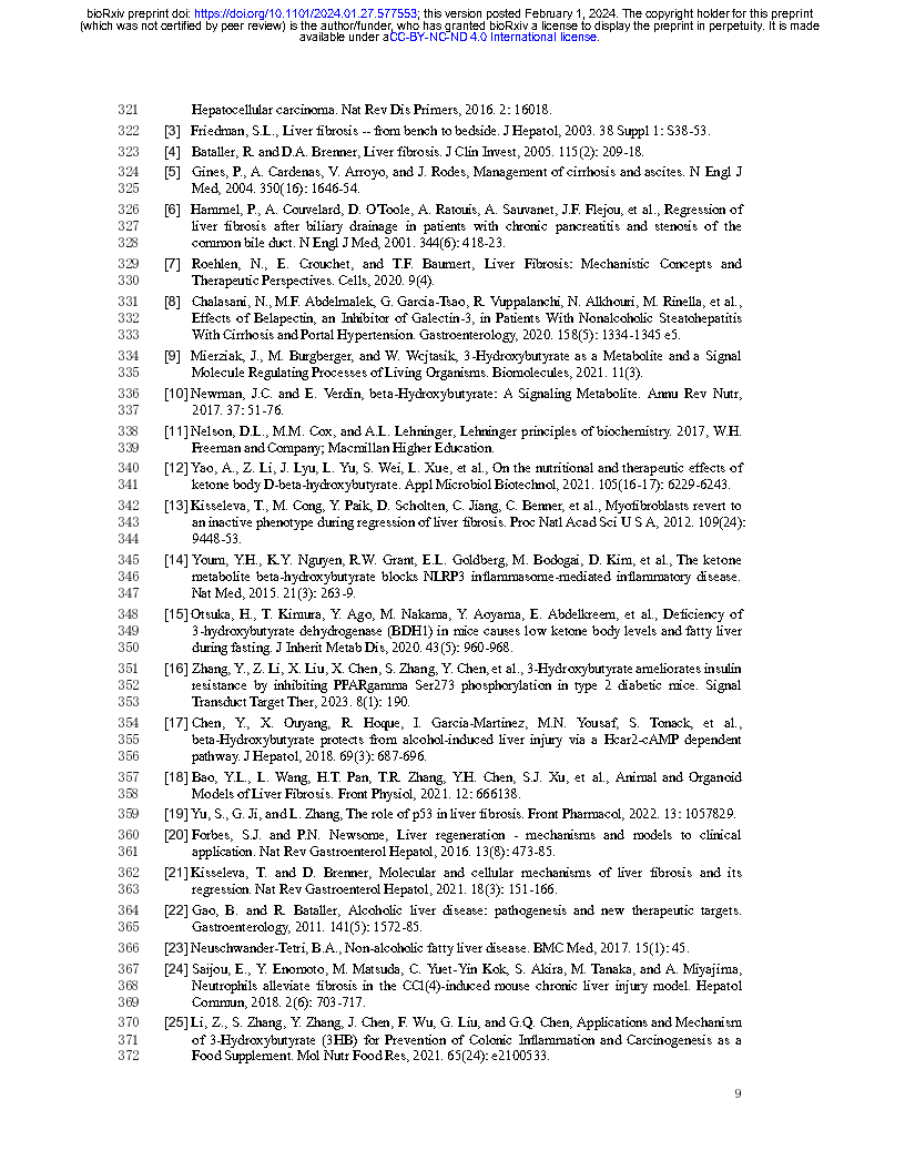 Yudian ZhangKetone body 3-hydroxybutyrate alleviates CCl4-induced liver fibrosis in Page9