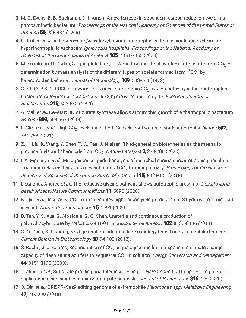 Guoqiang ChenA new autotrophic CO2 fixation pathway in Halomonas linked to nucleotide synthesis Page12