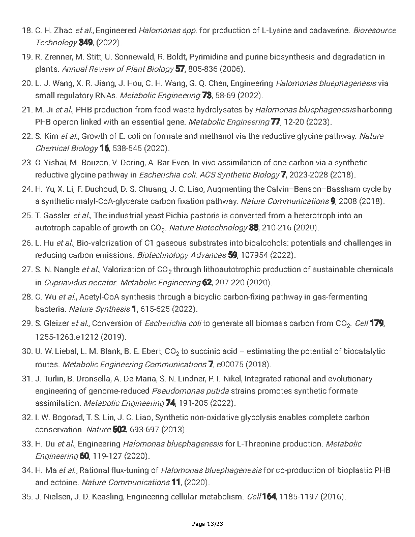 Guoqiang ChenA new autotrophic CO2 fixation pathway in Halomonas linked to nucleotide synthesis Page13