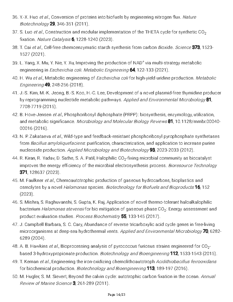 Guoqiang ChenA new autotrophic CO2 fixation pathway in Halomonas linked to nucleotide synthesis Page14