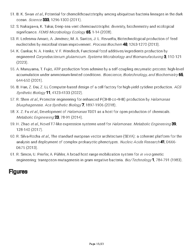 Guoqiang ChenA new autotrophic CO2 fixation pathway in Halomonas linked to nucleotide synthesis Page15