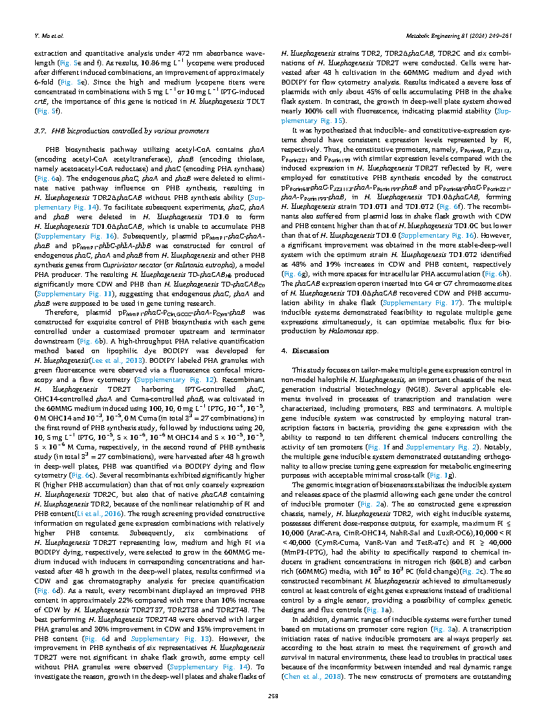 Yueyuan MaFlux optimization using multiple promoters Page10
