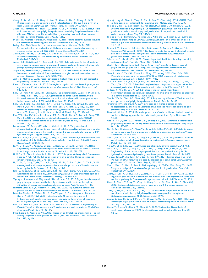 Fang YangMetabolic engineering of Halomonas bluephagenesis for production of five Page11