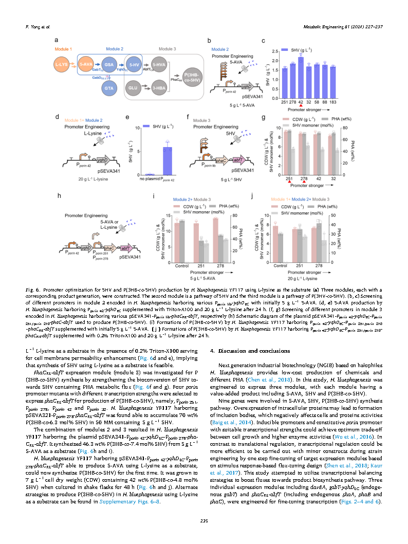 Fang YangMetabolic engineering of Halomonas bluephagenesis for production of five Page9