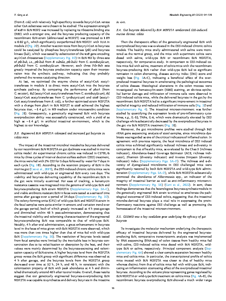 Xu GongMetabolic engineering of commensal bacteria for gut butyrate delivery  Page6